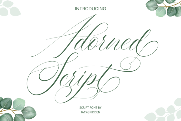 Adorned Script: A Timeless Choice for Elegance and Creativity