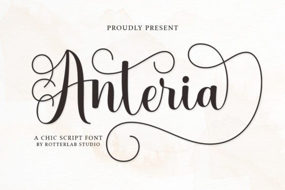 Anteria Script: A Font That Captures Romance and Elegance