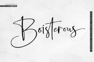 Boisterous Script: A Luxurious Handwriting Font for Modern Design