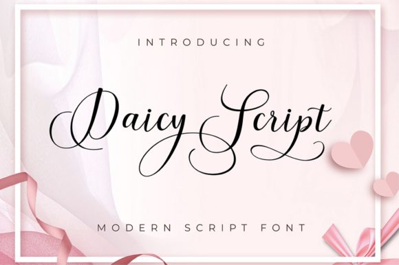 Daicy Script: A Modern Font with Feminine Elegance and Versatile Applications