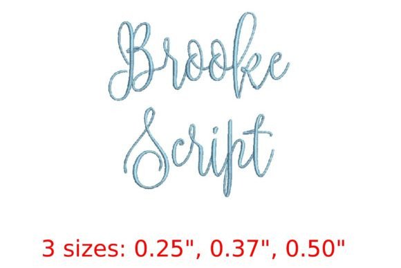 Discover the Elegance of Brooke Script Embroidery Font