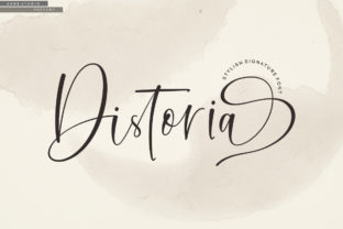 Distoria Script: Elevating Design with an Upscale and Chic Signature Style