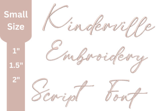 Kinderville Script Embroidery Font: A Professional Choice for Custom Embroidery Projects