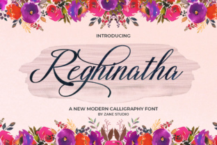 Reghinatha Script: A Modern Font for Creative and Feminine Designs