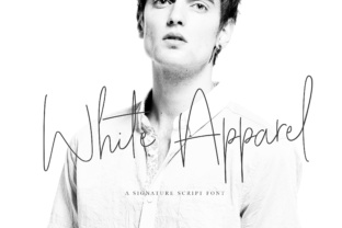 White Apparel Script: A Minimalist Font for Fashion and Editorial Workflows